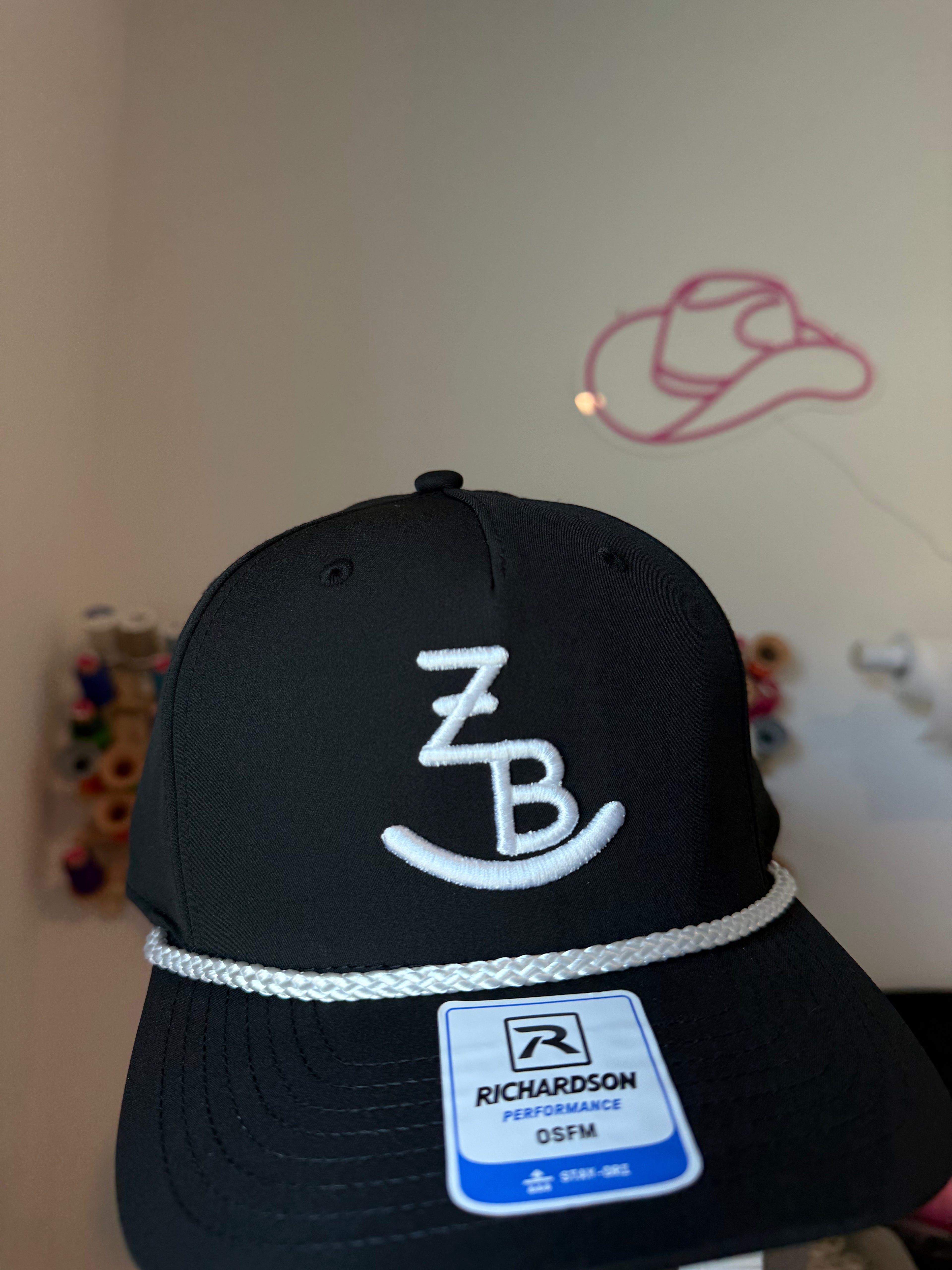 Custom 3D Puff Cattle Brand Richardson 258 Rope Hat